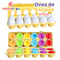 Ovos de Encaixe - Formas, Frutas e Dinossauros