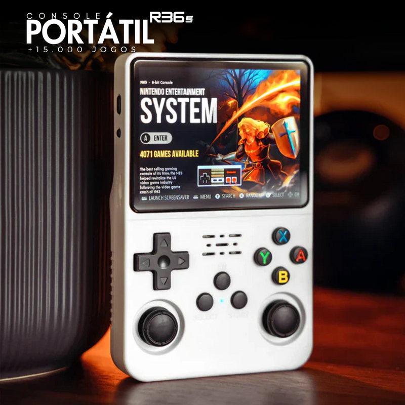 Portátil R36S™ | +15.000 Jogos de 20 Consoles