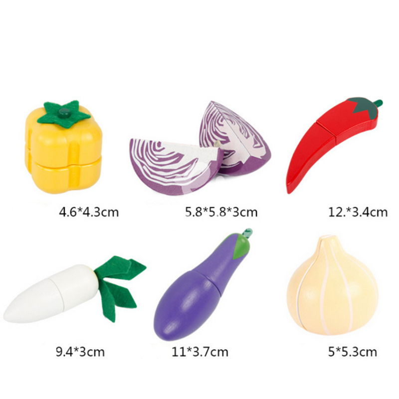Kit Cozinha Montessori em madeira com ímã