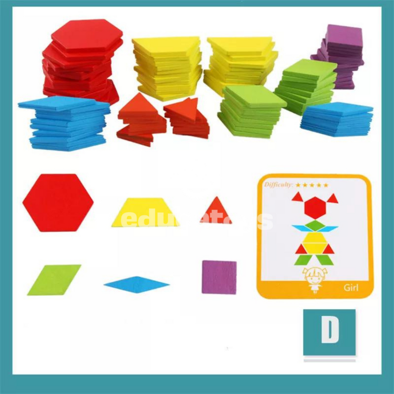 Quebra-Cabeça Educativo Montessori 3D