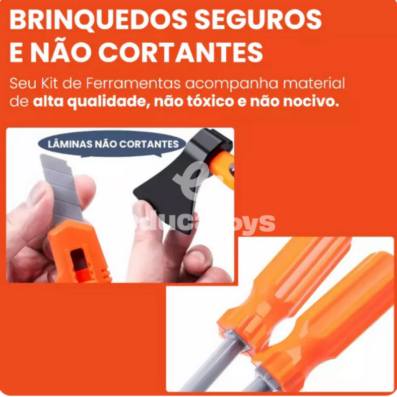Conjunto de Ferramentas Infantil + furadeira elétrica