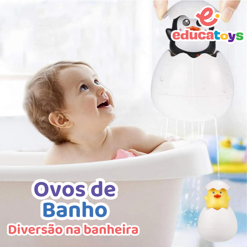 Ovinhos de Banho Divertidos - Pinguim e Pato