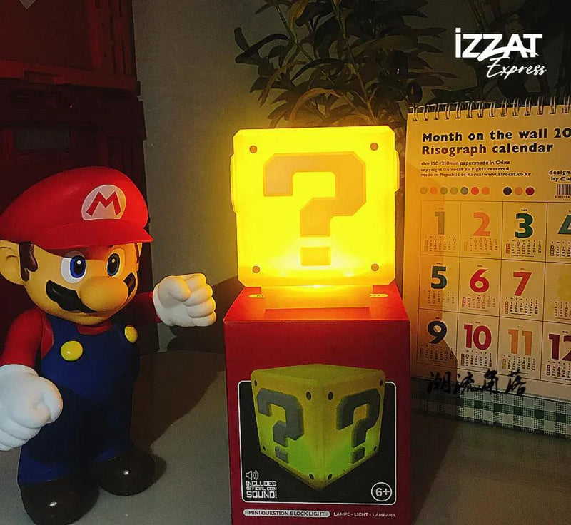 Luminária Super Mario Bloco Led