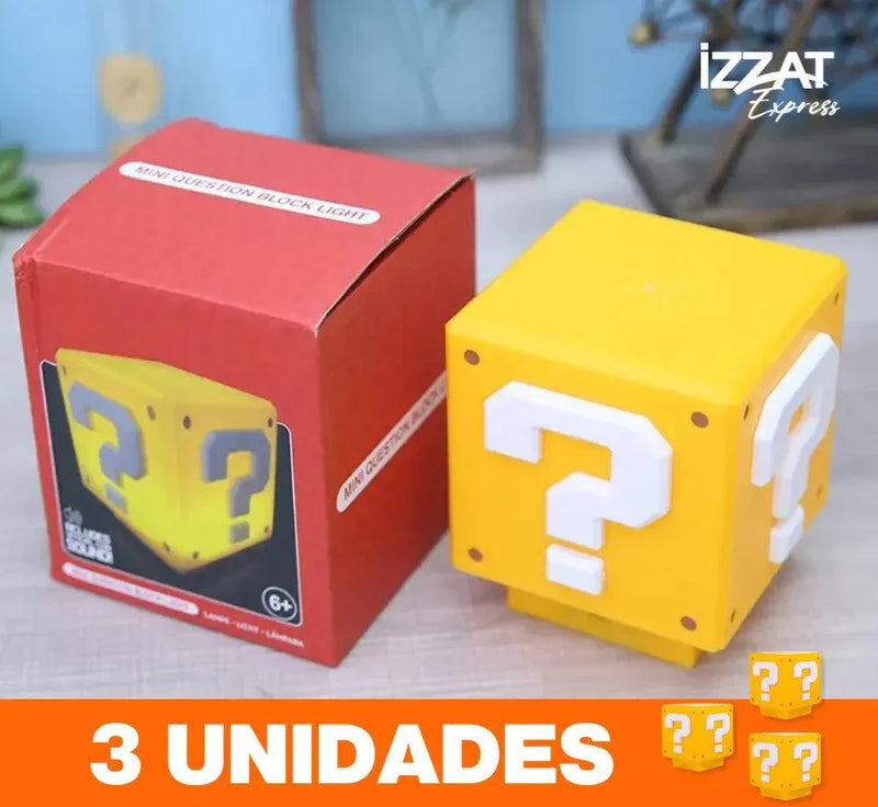 Luminária Super Mario Bloco Led