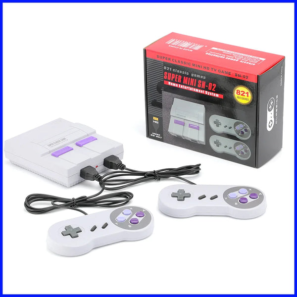 Mini Game SNES com 821 Jogos e 2 Controles