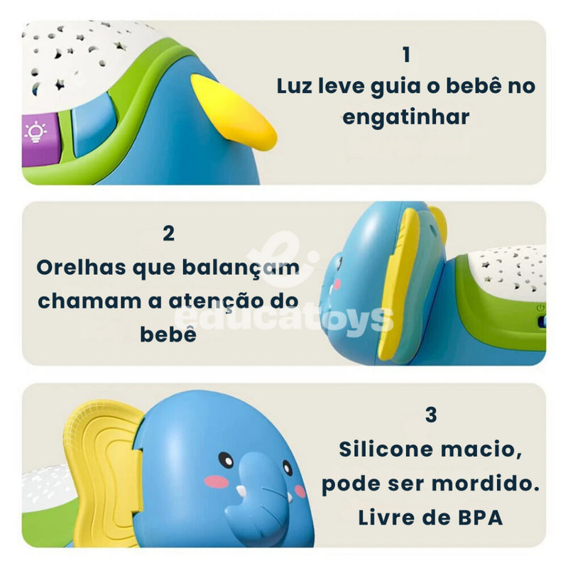 Elefante Engatinhante Educatoys