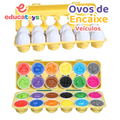 Ovos de Encaixe - Formas, Frutas e Dinossauros