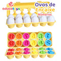 Ovos de Encaixe - Formas, Frutas e Dinossauros